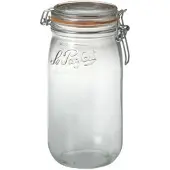 Le Parfait 3x Luchtdichte weckpot transparant glas 1.5 liter - Weckpotten