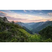 Overig Fotobehang Naturpark Allgäuer Hochalpen - Meerkleurig - 2,80m X 450cm