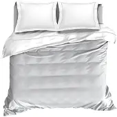 De Witte Lietaer Dekbedovertrek Bumblebee White Silver Percal-140 x 200 / 220 cm | 1-Persoons