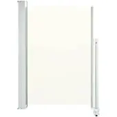 vidaXL Tuinscherm uittrekbaar 120x300 cm crèmekleurig