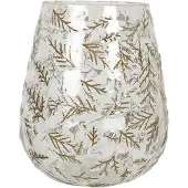 Clayre & Eef Glazen Theelichthouder ? 16*18 Cm Transparant Glas