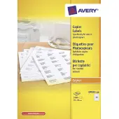 Avery Kopieeretiketten 70 x 26 mm, wit, Kopieerapparaat, permanent klevend DP033-100