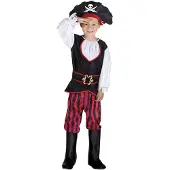 Boland kinderkostuum piraat tom, 7-9 jaar
