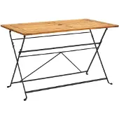 vidaXL Tuintafel inklapbaar 120x70x74 cm massief acaciahout