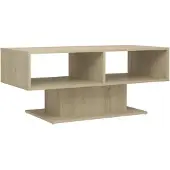 vidaXL Salontafel 103,5x50x44,5 cm bewerkt hout sonoma eikenkleurig