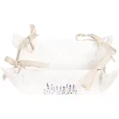 Clayre & Eef Witte Broodmandje 35*35*8 cm LF47