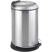 Wenko Pedaalemmer Lagun 12 Liter 33 X 43,5 Cm Rvs Matzilver