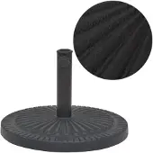 vidaXL Parasolvoet rond 14 kg hars zwart