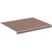 vidaXL Vervangingsdoek voor luifel 280x245 cm polyester bruin