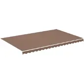 vidaXL Vervangingsdoek voor luifel 500x300 cm polyester bruin