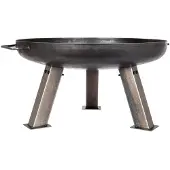 La Hacienda Vuurschaal Pittsburgh Small Ø 60 cm - L 55 x B 55 x H 30 cm - Staal - Zwart