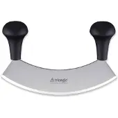 Triangle Wiegemes – Enkel – 23 cm – Roestvrijstaal – Zwart handvat