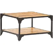 vidaXL Salontafel 60x60x35 cm massief mangohout