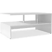 vidaXL Salontafel 90x59x42 cm bewerkt hout wit