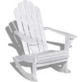 vidaXL Tuinschommelstoel hout wit