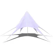 vidaXL Tuinpaviljoen Hexagon Ster, 14 meter