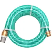 vidaXL Zuigslang met messing koppelingen 7 m 25 mm groen