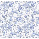 Komar Fotobehang Charming Bloom - Blauw - 2,80m X 300cm