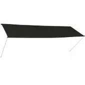 vidaXL Luifel uittrekbaar 350x150 cm antraciet