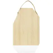 Enjoy2Cook Snijplank Dippo - Rubberhout Met Leer - Wit - Tak Design