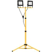 vidaXL LED-flitser met statief, 2x50W, koelwit