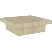 vidaXL Salontafel 90x90x28 cm bewerkt hout sonoma eikenkleurig
