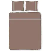 Romanette Dekbedovertrek Duchesse Taupe Flanel-260 x 200 / 220 cm | Extra Breed
