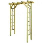 vidaXL Rozenboog 150x60x204 cm geïmpregneerd hout