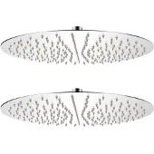 vidaXL Regendouchekoppen, 2 stuks, roestvrij staal, diameter 40 cm