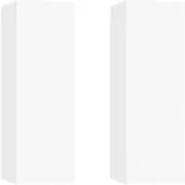 vidaXL Tv-meubels 2 st 30,5x30x90 cm bewerkt hout wit