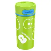 Merkloos Push & Drink Drinkbus - 300ml - 18x7cm - Drinkfles kinderen - RVS - Limoen Groen