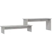 vidaXL Tv-meubel 180x30x43 cm bewerkt hout betongrijs