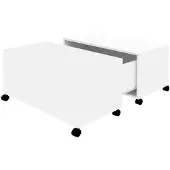 vidaXL Salontafel 75x75x38 cm bewerkt hout wit