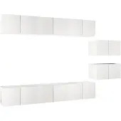 vidaXL Tv-meubelen 8 st bewerkt hout wit