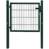 vidaXL Poort 100x100 cm staal groen