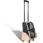 vidaXL Transportkoffer voor huisdieren, 3-in-1, opvouwbaar, beige