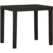 vidaXL Tuintafel 79x65x72 cm kunststof antracietkleurig