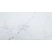 vidaXL Tafelblad 120x65 cm 8 mm gehard glas met marmeren design wit