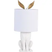 Clayre & Eef Witte Tafellamp Ø 20*45 cm E27/max 1*60W 6LMC0013W