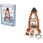 Tender Leaf Toys , Ruimteraketset, 3 raketten/raketten, Meerkleurig, Hout