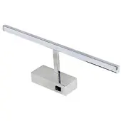 BES LED LED Spiegelverlichting - Schilderijverlichting - Rechthoek 8W - Glans Chroom Aluminium