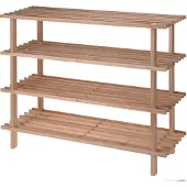 Huismerk Premium Schoenenrek Hout - 4 Laags