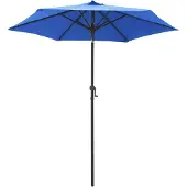 vidaXL Parasol 200x224 cm aluminium blauw
