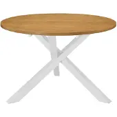 vidaXL Eettafel 120x75 cm MDF wit