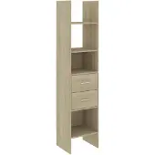 vidaXL Boekenkast 40x35x180 cm bewerkt hout sonoma eikenkleurig
