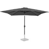 Vonroc Premium Stokparasol Rosolina 280x280cm - Incl. beschermhoes – Vierkante parasol - Kantelbaar – UV werend doek – Grijs