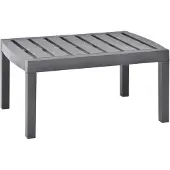 vidaXL Tuintafel 78x55x38 cm kunststof mokkakleurig
