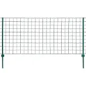 vidaXL Euro hek 20x1,2 m staal groen