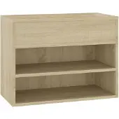 vidaXL Schoenenbank 60x30x45 cm bewerkt hout sonoma eikenkleurig