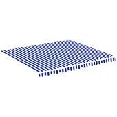 vidaXL Vervangingsdoek voor luifel 400x350 cm polyester blauw en wit
